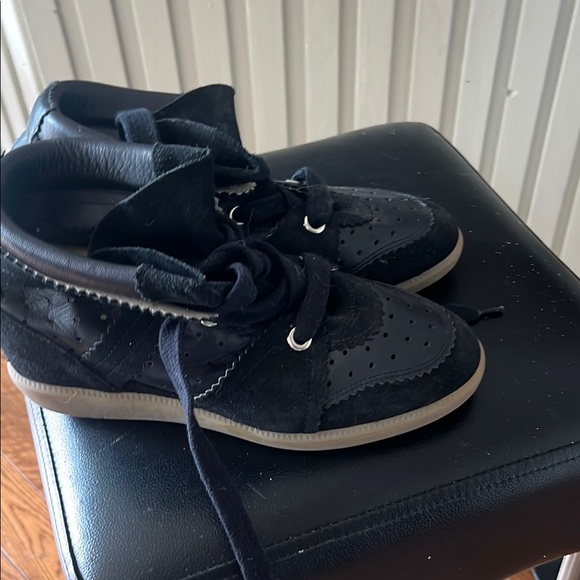 "Isabel Marat Bobby suede calf leather" Black High-Top leather Sneakers - Picture 8 of 16